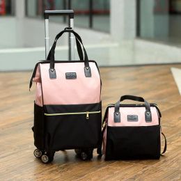 Luggage Short suitcase Large capacity duffel bag Boarding trolley case women's light travel bag for business trip men's luggage bag