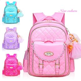 Bags New Children School Bags Fashion School Backpacks High Quality Nylon Pu Children Backpack Child Book Bag Free Shipping Love7