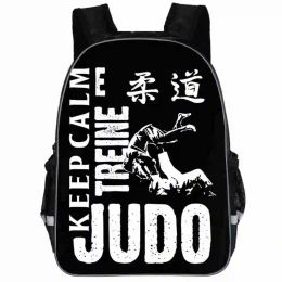 Backpacks Martial Art JUDO KARATE Backpack Children Taekwondo School Bags Baby Women Men Accessory Kids Boys Girls Toddlers Mochila