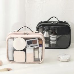 Cases Large Capacity Travel Clear Makeup Bags Waterproof Cosmetic Bag Multifunctional Double Layered Makeup Organiser Brush Storage