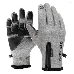 Cycling Gloves Winter Anti-slip Men Touchscreen Thicken Keep Warm Mittens Sport Running Biking For Women