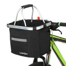 Bags Waterproof Bicycle Basket Handlebar Pannier Cycling Carryings Holder Bike Riding Pouch Large Capacity Biking Front Baggage Bag