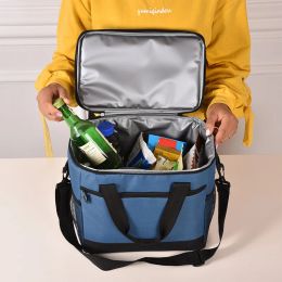 Bags Thicken Folding Cooler Bag Men Insulation Thermal Lunch Box Picnic Food Drink Fresh Keeping Container Portable Ice Pack Supplies