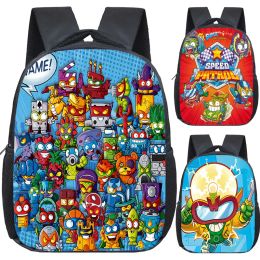 Backpacks New Super Zings Kindergarten Bag Cartoon Game Superzings Backpack for Boys Girls Children School Bags Kids Daily Bookbag Mochila