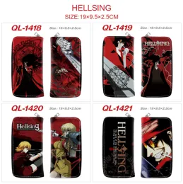 Wallets Anime HELLSING Logo Wallet Boys Girls Credit Card Purse Unisex Coin Purse New Long Leather Wallet