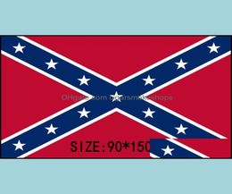Banner Flags Festive Party Supplies Home Garden Confederate Civil War Flag Battle Two Sides Printed National Polyester 90X7862987