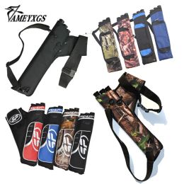 Packs 1pc Archery Quiver 3 Tubes Arrow Quiver Tube Arrow Holder Portable Strape Hunting Bag Hunting Archery Accessories