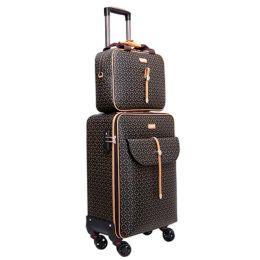 Luggage International Fashion Luxury 16/20/24 Inch Handbag+ Rolling Luggage Spinner Brand Woman Travel Suitcase