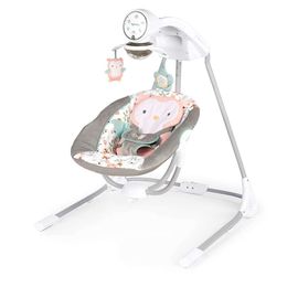 Portable Baby Swing Electric Rocking Chair with Remote Control, 5 Swing Speeds, Music, Bluetooth - Indoor Baby Rocking Chair for Boys and Girls