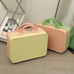 Suitcases 14 Inch Mini Hand Luggage Cosmetic Case Makeup Carrying Pouch Travel Case Hard Shell Organizer Bag Small Portable Suitcase