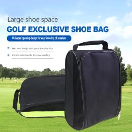 Bags Unisex Golf Shoe Holder Bag Portable Mesh Shoe Carrier Bags with Zipper HandHeld Breathable Ultralight Sports Accessories