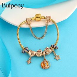 Charm Bracelets Buipoey Golden Beaded Mufasa And Sunset For Boys Girls Original Children Bracelet Bangle