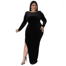 Casual Dresses Fat Women Clothes Autumn Long Dress Plus Size Lady 5XL