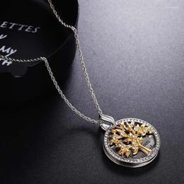 Pendant Necklaces Fashionable And Personalised Tree Of Life Necklace Family Universal Metal Material Letter For Men WomenHoliday Gift