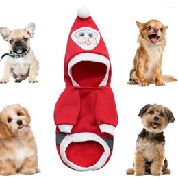 Dog Apparel Christmas Pyjamas Polyester Santa Claus Cat Outfits Cute Clothes Soft For Cats Kittens Dogs Puppies