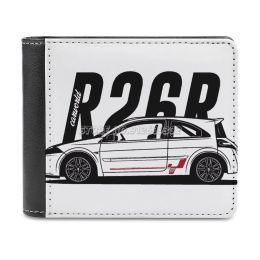 Clips Megane RS R26R Best Shirt Design Leather Wallet Men's Wallet Purse Money Clips Megane R26r Car World Sport