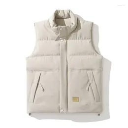 Men's Vests Waistcoat Vest Down Cotton-padded Clothes Paragraphs Qiu Dong Season Trend Warm Male Leisure Coat