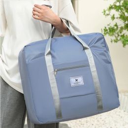 Bags Foldable Large Aeroplane Women's Travel Bag Square Ladies Carry Luggage Travel The Tote Bags Nylon Large Capacity Handbags