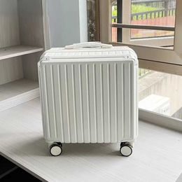 18 inch portable luggage case, women's silent universal wheel suitcase, 2023 new model trolley luggage small