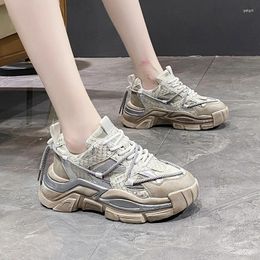 Casual Shoes Pmwrun Retro Old Women's Spring And Autumn Fashion Do The Dirty Fried Street Thick-soled Sports