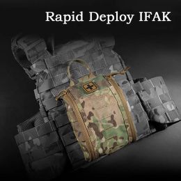 Accessories Molle Tactical First Aid Kit Military Bag for Army Waist Belt Pack Hunting Vest Outdoor Camping Quick Response First Aid Pack A