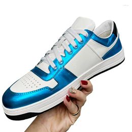 Casual Shoes Autumn Thick Sole Luxury Women Genuine Leather Flat Men Patchwork Lace Up Sneakers Outdoor Tennis