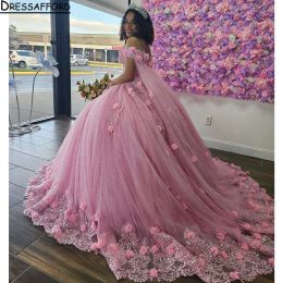 Princess Quinceanera Dresses with Fairy Cape Off Shoulder Beaded Applique Floral vestidos de 15 quinceanera