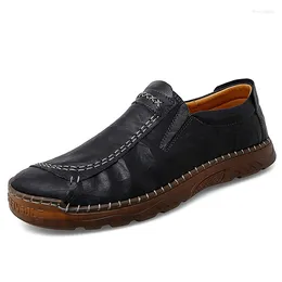 Casual Shoes 2024 Men Boat Breathable Mens Loafers Moccasins Flat Fashion Leather Footwear Outdoor Soft Tooling Flats