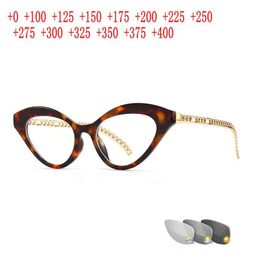 Sunglasses Outdoor Pochromic Reading Glasses Women Progressive Multifocal Cat Eye Optical Prescription Eyeglass 15 NX7690236