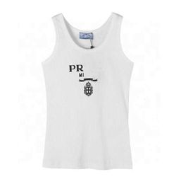 fashion womens clothing designer vest women knitted sleeveless top embroidered letters t shirt slim casual pullover tank tops 1125ess