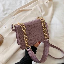 Shoulder Bags Retro Fashion Women Purses And Handbags 2024 High Quality Messenger Classic Crocodile Pattern Lipstick Bag Bolsos