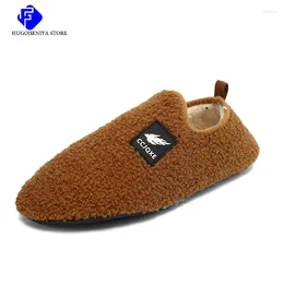 Slippers Unisex Home Men Cotton Winter Casual Indoor Outdoor Non Slip Shoes Warm Velvet Sneakers 2024 Women Snow