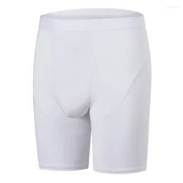Underpants Men Underwear Lengthen High-waisted Mens Boxers Casual Sports Breathable Sweat Absorbing
