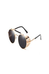 2019 Steampunk Sunglasses New Small Oval Fashion Female Men Vintage Designer Ladies Retro Round Sun Glasses for Women JY662475170237