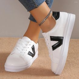 Casual Shoes Lace-up White Chunky Sneakers Sports Platform For Women Tenis Woman Street Vulcanised