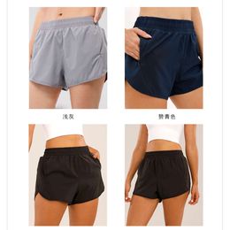 Yoga Short Women LL Outfits Lined Running Shorts With Zipper Pocket Gym Ladies Casual Sportswear For Girls Exercise Fiess High Quality 330