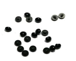 New 100 Pcs Black Resin Buttons Round Mushroom Domed Sewing Shank Black Diy Animal Eyes Toy Diy Decorative Buttons jllSSR4405690