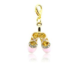 Fashion Floating Charms Gold Plated 4 Colour Enamel Shoes Lobster Clasp Alloy Charms DIY Pendants Jewellery Accessories4745121