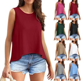 Women's T Shirts Fashionable And Sexy Loose Basic Clothes Summer Sleeveless Backless Tops Clothing Sale Cropped 2024