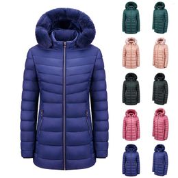 Women's Down Cotton-padded Clothes Take Off Caps And Woollen Jackets Winter Ultralight Thin Jacket