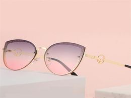 Sunglasses 2022 Style Retro Cat F Designer Women Men Vintage Oversized Pink Sun Glasses Shades UV400 Accessory Eyeglasses7041560