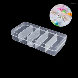 Jewelry Pouches Transparent Fruit Fork Storage Box Organizer Plastic Case Container For Kids Display