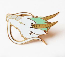 Kohaku Enamel Pin Spirited Aways White Dragon Brooch Anime Fan Collectible Medal Cute Fashion Animal Pins Unique Jewelry Gift6601432