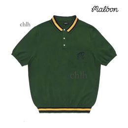 Malbon Golf T-shirts MALBON GOLF Men's Golf Short Sleeve Polo T-shirt Knitted Spring/summer Cypress Malbon T Shirt Polo Shirt Men High Quality Sleeve 162