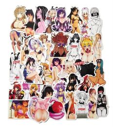 Car sticker 100pcs Mixed Sexy Girl Hentai Stickers Anime Waifu Pinup Bunny Decals for Otaku Adults Laptop Phone Case Cup Bom26335975863680