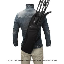 Packs Top Arrow Quiver Adjustable Archery Bag Hunting Back Arrow Quiver Tube with Strap