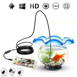 Finder IP67 Endoscope Camera Underwater 8mm Soft Cable Fishing Camera Fish Finder for Fisherman Android USB TypeC Underwater Device