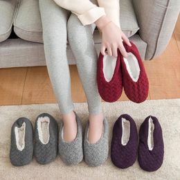 Slippers House Fluffy Slipper Sock Womens Winter Bow Furry Contton Warm Plush Anti Skid Grip Sole Indoor Home Female Fuzzy Shoes 2024