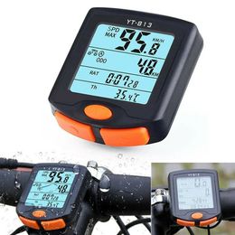 LCD Screen Display Cycling Speedometer ABS Digital Bike Computer Odometer Bicycle Motorcycle Accessories240410