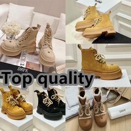 Designer Boots popular Trendy Women Short Booties Ankle Boot Luxury Soles Womens Heel size 35-40 Chunky hiking SMFK GAI